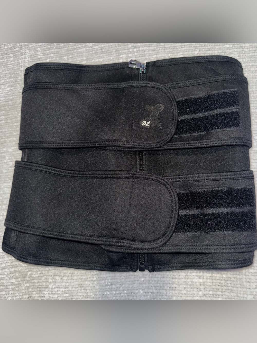 Women’s Black Waist Trainer Belt - Adjustable Support Small